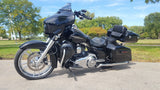09 Up Black Latches Razor Tail Luggage Top Box Tour Pak Pack Backrest for Harley Davidson Street Glide Ultra Electra CVO