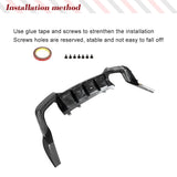 Car Rear Bumper Diffuser Lip Spoiler for Audi S5 B9.5 2020-2023 Real Carbon Fiber Car Rear Bumper Diffuser Lip Guard Spoiler