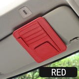 Car Sun Visor Organizer Multi-Pocket Business Card Storage Management Sunglasses Holder Visor Accessories Auto Interior