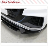 ABS Glossy Black Car Front Bumper Lip for Audi Q8 S line Sport Version 2019-2023 Car Front Bumper Spoiler Lip Splitter Lip