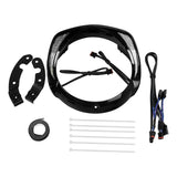 LED Headlight Trim Ring Bezel Light Fit For Harley Electra Street Tri Glide FLHX FLHT 14-23