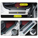 Anti Scratch Car Door Sill Protector Sticker Nano Carbon Fiber DIY Paste Protector Strip Auto Side Mirror Protection Tape Film