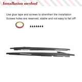 Dry Carbon Car Side Skirts Bumper Lip Extensions Spoiler for Audi R8 V10 GT Performance Coupe Spyder 2023 New R8 Carbon Car Kits