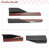 Car Side Skirts Extension Lips Splitters For Mercedes-Benz GLA Class Sport X156 GLA250 GLA45 AMG 2015 - 2019 Real Carbon Fiber