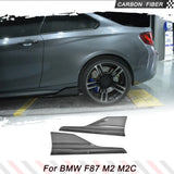 Carbon Fiber / FRP Side Skirts Splitters Cupwings Winglets Canards Apron For BMW 2 Series F87 M2 M2C Competition 2016 - 2020