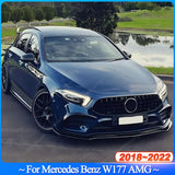 For Mercedes Benz W177 A180 A200 A220 A250 A260 AMG A35 2018-2022 Car Front Bumper Lip Spoiler Canard Covers Body Kits Tuning
