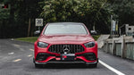 Front bumper Lip For Mercedes-Benz E Class W213 E63 E63s 2021 2022 2023 Spoiler Lid Fog light Air Vent Outlet Cover Carbon Fiber