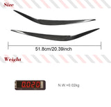 For BMW G01 X3 2018 2019 Dry Carbon Fiber Car Headlight Eyebrow Eyelid Cover Trims Stickers Car Styling Headlight EyeLid Cover