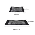 Car storage bag Trunk  Seat Elastic String Net Magic Sticker Universal Storage Bag Pocket Auto Organizer Seat Back Bag