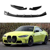 Dry Carbon Fiber Car Front Bumper Splitter Lip Spoilers for BMW G80 G82 G83 M3 M4 2021 UP MP Style Car Bodykit Accessories