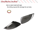 DRY Carbon Rear View Mirror Caps for Mercedes-Benz V Class W447 V250 V220d 2016-2018 Car Side Mirror Covers Caps Add On Style