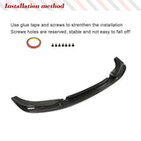 Carbon Fiber Car Front Bumper Lip Splitters Apron for BMW F26 X4 M Sport xDrive 2014 - 2017 Car Front Racing Spoiler Chin Lip