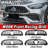 For Mercedes Benz C Class W206 2022+ AKASAKA Front Bumper Lip Diffuser Splitter Rear Spoiler Side Skirt Racing Grill Body Kit