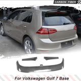 Carbon Fiber Car Rear Roof Racing Spoiler For Volkswagen VW Golf 7 VII MK7 Base Rear Trunk Spoiler Wing 2014~2016 No GTI or R
