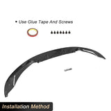 Car Front Bumper Lip Spoiler for BMW F80 M3 F82 F83 M4 Coupe Sedan 2D 4D 2014-2017 Front Lip Chin Apron Body Kit Carbon Fiber