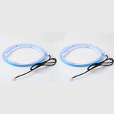 2pcs LED Car Door Opening Warning Atmosphere Light Strip 120cm Decoration Welcome Decor Ambient Lamp Safety Auto Accessories 12v