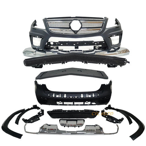 X166 GL body kit front rear bumper car facelift parts  for Mercedes Benz  Class 63