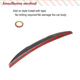 For BMW 3 Series E46 Sedan 1998-2005 316i 318i 320i 323i 325i 328i 330i M3 Carbon Fiber Trunk Spoiler Auto Boot Lid Highkick Lip