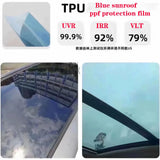 1.52m*2m/3m Car roof glass PPF blackened PPF Self Healing TPU Suitable for Tesla Y/S/X roof Protection car heat insulation Film