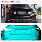 Rear Trunk Spoiler Carbon Fiber Wing For BMW 4 Series G26 M Sport Sedan 430i 440i 2021 2022 Car Tail Trunk Boot Lip Wing Spoiler