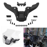 Black Windscreen Windshield Mounting Bracket Kit Fit For YAMAHA MT-09 2024 MT-09 SP 2024 Motorcycle