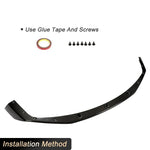 Carbon Fiber Front Bumper Lip Spoiler Splitters for BMW F87 M2 Competition M2C Coupe 2018 2019 Car Front Lip Chin Apron Body Kit