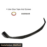Carbon Fiber Front Bumper Lip Spoiler Splitters for BMW F87 M2 Competition M2C Coupe 2018 2019 Car Front Lip Chin Apron Body Kit