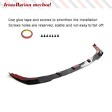 Carbon Fiber Front Bumper Body Kits Lip Spoiler for BMW 3 Series G20 LCI M340i 330i M Sport 2023 2024 Front Lip Splitters Guard
