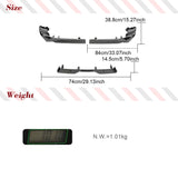 Car Rear Bumper Diffuser Spoiler Splitter Car Racing Kits Dry Cabom Car Rear Spoiler For BMW 5 Series I5 G60 M Sport V Pattern