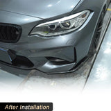 Carbon Fiber Car Front Bumper Splitters Spoiler for BMW F87 M2 Base Coupe 2-Door 2016-2020 Racing Front Splitters Flaps Cupwings