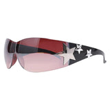 Designer Wraparound Sunglasses: Unisex Punk Style