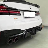 For BMW 5 Series G30 G38 M5 F90 530 540 2017+ Carbon Fiber Car Rear Bumper Diffuser Rear Splitters Spoiler Back lip body kit