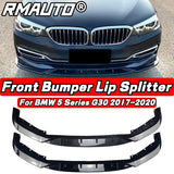 For G30 Front Lip Bumper Diffuser Splitter Lip Spoiler Apron Bumper Guard Body Kit For BMW 5 Series G30 2021-2022 Accessories