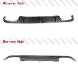 Carbon Fiber Racing Rear Bumper Diffuser Lip Spoiler for Mercedes Benz E-Class W211 E55 AMG Sedan 4-Door 2002-2006 FRP Black