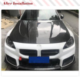 Dry Carbon Car Front Bonnet Hood for BMW 2 Series G87 M2/ 2 Series 230i M240i G42 2022 2023 Car Front Body Engine Kits