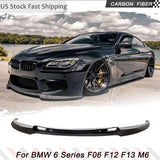 Carbon Fiber Front Bumper Lip Splitters for BMW 6 Series F06 F12 F13 M6 Base Sedan Convertible Coupe 2014-2017 Front Racing Kits