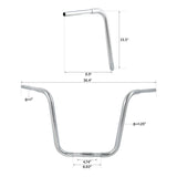 Motorcycle Chrome 1.25" Bar Handlebar Fit For Harley Softail Heritage Springer FLSTS Model