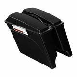 Motorcycle Hard Saddlebags Saddle Bag With Conversion Brackets For Harley Softail 1984-2017