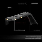 FOR 2007-2018 JEEP WRANGLER JK POCKET-RIVETED WHEEL PROTECTOR LED SIDE LIGHT LAMP FENDER FLARES
