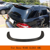 For Mercedes W166 GLE350 GLE43 AMG 2015-2018 Real Carbon Fiber Car Rear Roof Racing Spoiler Wing Rear Boot Lid Highkick Wing Lip
