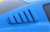 PAINTED FOR Ford Mustang 2010-2014 SIDE WINDOW LOUVERS NEW - NO DRILL ABS!