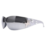 Designer Wraparound Sunglasses: Unisex Punk Style