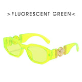Fashion Brand Design Vintage Small Rectangle Sunglasses