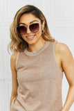 Full Rim Hybrid Frame Sunglasses