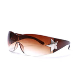 Designer Wraparound Sunglasses: Unisex Punk Style