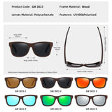 Retro Fashion Bamboo Wood Polarized Sunglasses