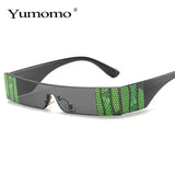 Fashion Snake Tattoo Rectangle Sunglasses