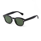 Vintage Rivet Tortoiseshell Round Sunglasses