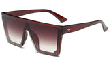 Fashion Black One Piece Sunglasses Men