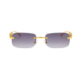 Vintage Rimless Square Sunglasses